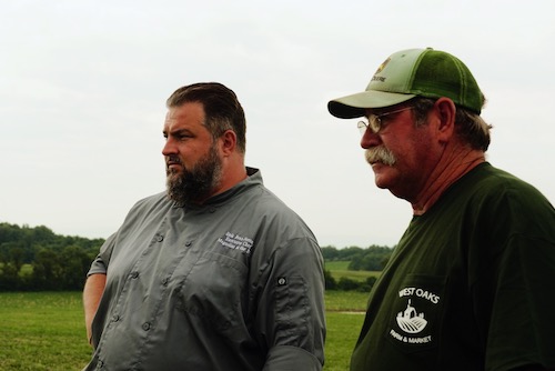 Chef Erik Fox and Farm Manager Dave Lay