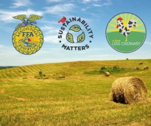 Hay Field with nonprofits logos