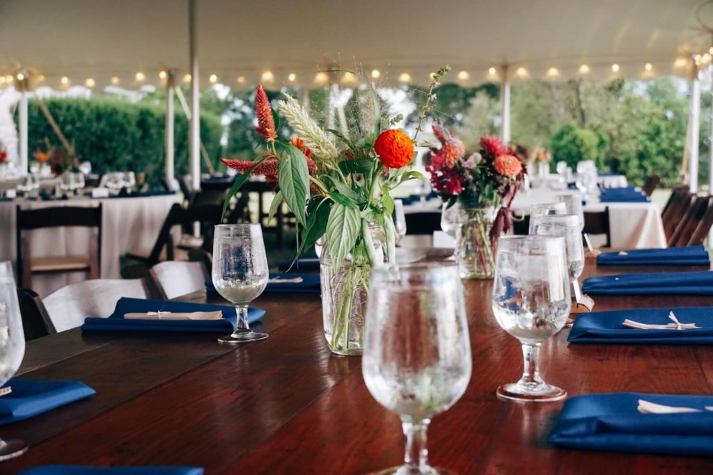 Table Setting from Hillbrook Inn's 2019 Root to Table Event