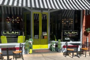 Storefront of Lilah Restaurant