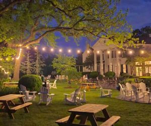 Bluemont Station Brewery & Winery at night