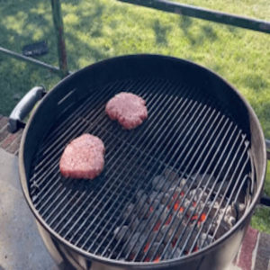Burner's Beef Hamburger on the grill